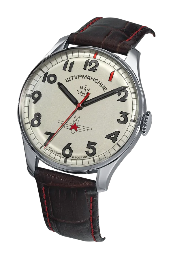 STURMANSKIE GAGARIN HERITAGE SILVER GREY 2609/3695123 - Red Army Watches 