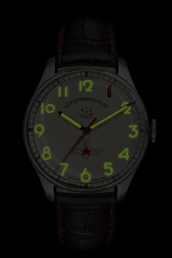 STURMANSKIE GAGARIN HERITAGE SILVER GREY 2609/3695123 - Red Army Watches 