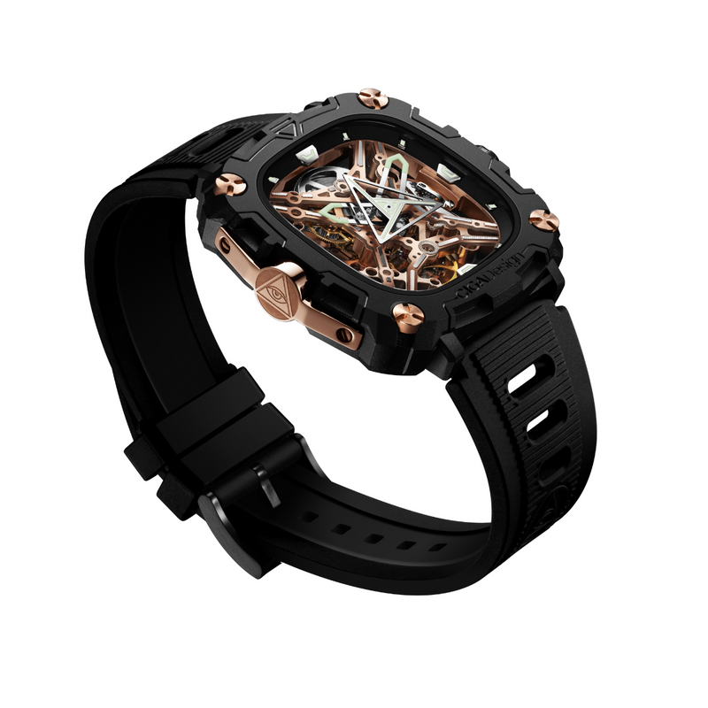CIGA Design X-Series Eye Of Horus Rose DLC Mechanical Watch - Red Army Watches 