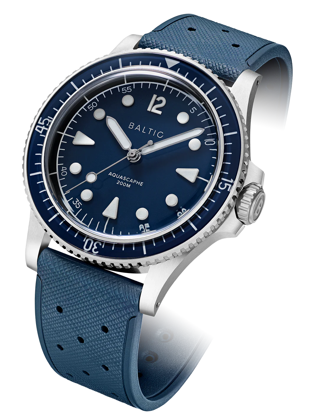 BALTIC AQUASCAPHE MK2 BLUE (CLASSIC BLUE RUBBER) - Red Army Watches 