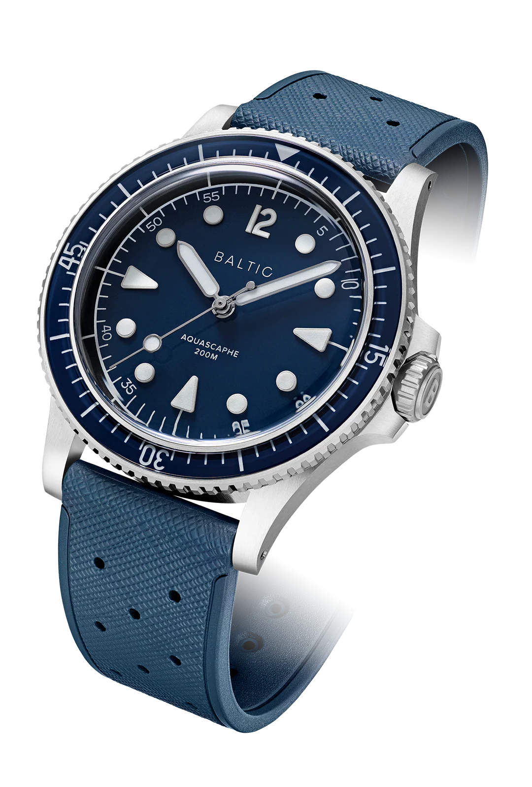BALTIC AQUASCAPHE MK2 BLUE (CLASSIC BLUE RUBBER) - Red Army Watches 