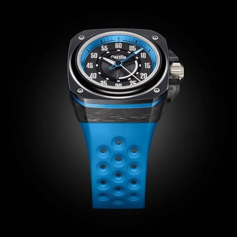 GORILLA Fastback Carbon Galaxy Blue - Red Army Watches 