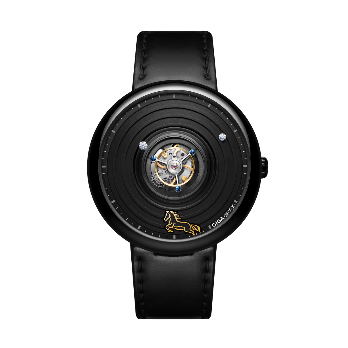 CIGA DESIGN CHINESE ZODIAC YEAR OF THE HORSE TOURBILLON, LIMITED 199 PIECES - Red Army Watches 