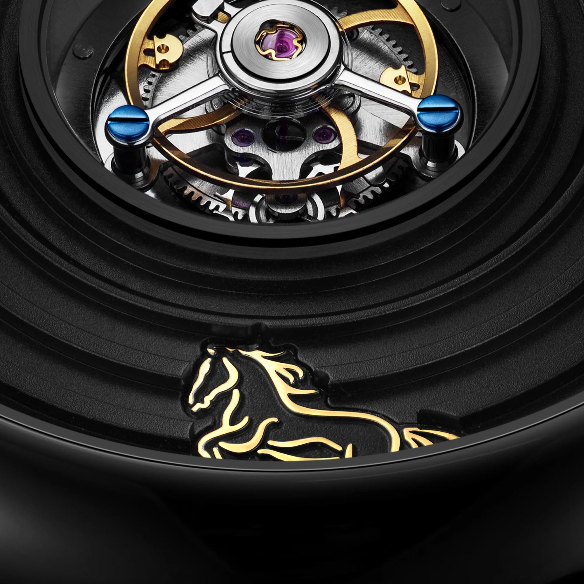 CIGA DESIGN CHINESE ZODIAC YEAR OF THE HORSE TOURBILLON, LIMITED 199 PIECES - Red Army Watches 