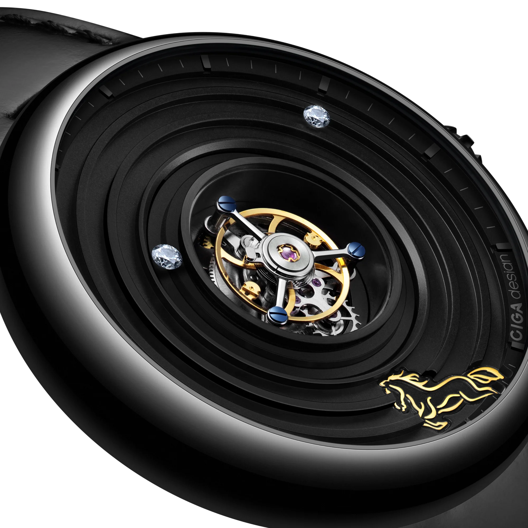 CIGA DESIGN CHINESE ZODIAC YEAR OF THE HORSE TOURBILLON, LIMITED 199 PIECES - Red Army Watches 