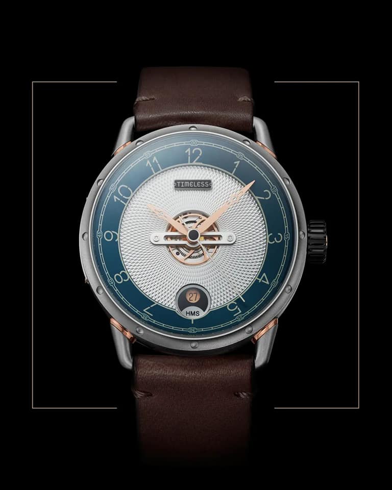 TIMELESS HMS 003 BLUE WHITE DIAL - Red Army Watches 