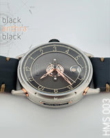 TIMELESS HMS 003 BLACK ANTRACITE DIAL - Red Army Watches 
