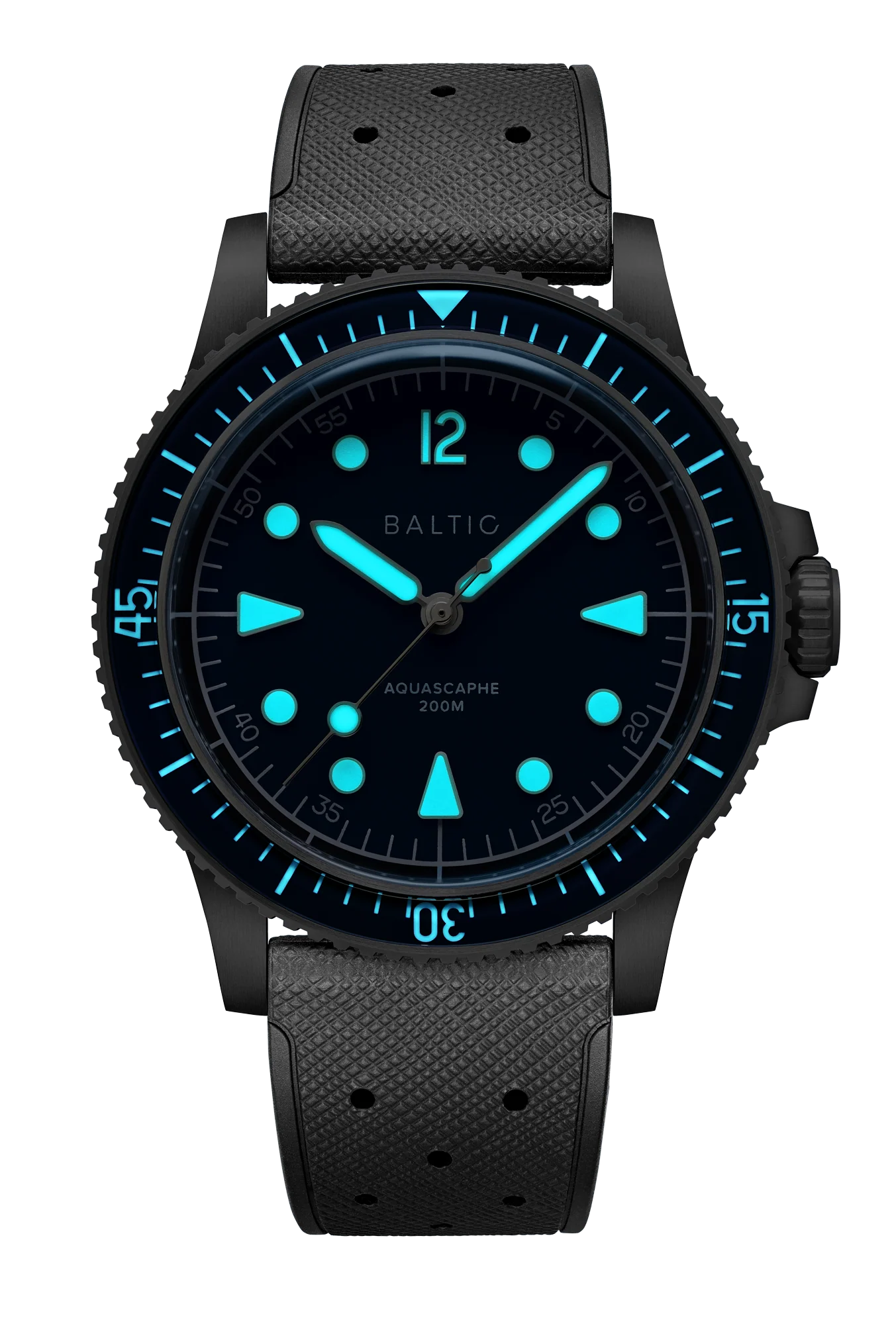 BALTIC AQUASCAPHE MK2 BLUE (CLASSIC BLUE RUBBER) - Red Army Watches 