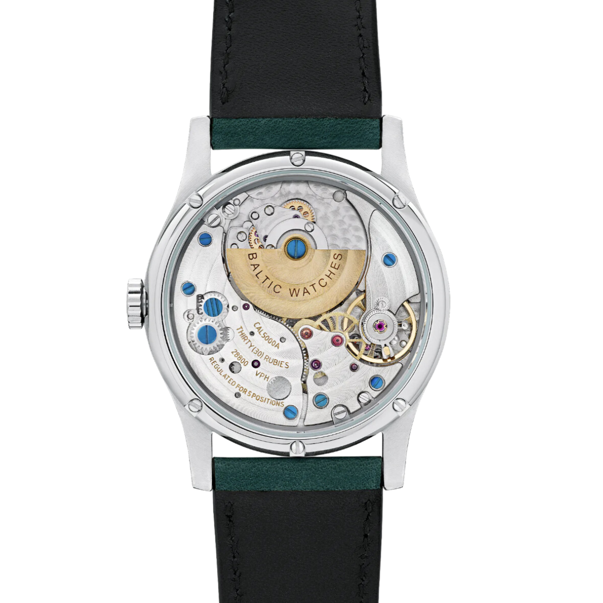 BALTIC MR01 SALMON (STITCHED GREEN) - Red Army Watches 