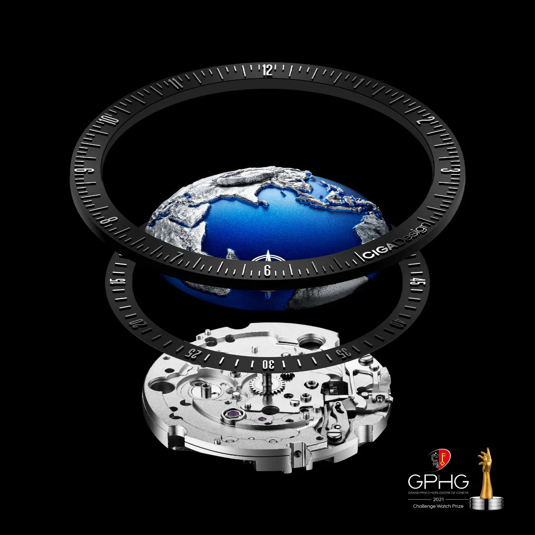 CIGA Design U-Series Blue Planet Stainless Steel II CIGA 43mm
