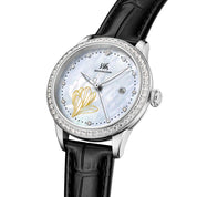 SHANGHAI MODERNE LADY MAGNOLIA WATCH WHISPER SILVER 33MM - Red Army Watches 