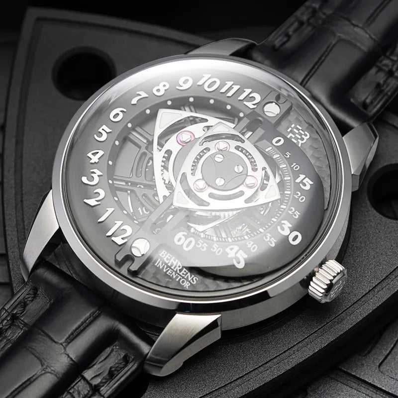 BEHRENS "ROTARY" AUTOMATIC GREY - Red Army Watches 