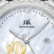 SHANGHAI MODERNE LADY MAGNOLIA WATCH WHISPER SILVER 33MM - Red Army Watches 