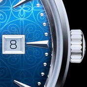 SHANGHAI PIONEER X BLOSSOMS 39MM WATCH - BLUE - Red Army Watches 