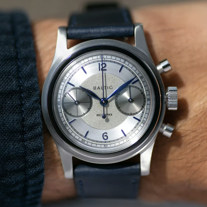 BALTIC BICOMPAX 003 SILVER STITCHED SAFFIANO BLACK Red Army