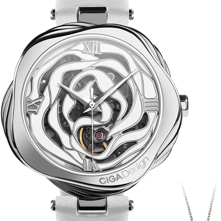 CIGA Design R-Series Denmark Rose Automatic  (Leather) - Red Army Watches 