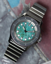 HORIZON NEMOLITHIC WITH CHRYSOCOLLA STONE DIAL - Red Army Watches 