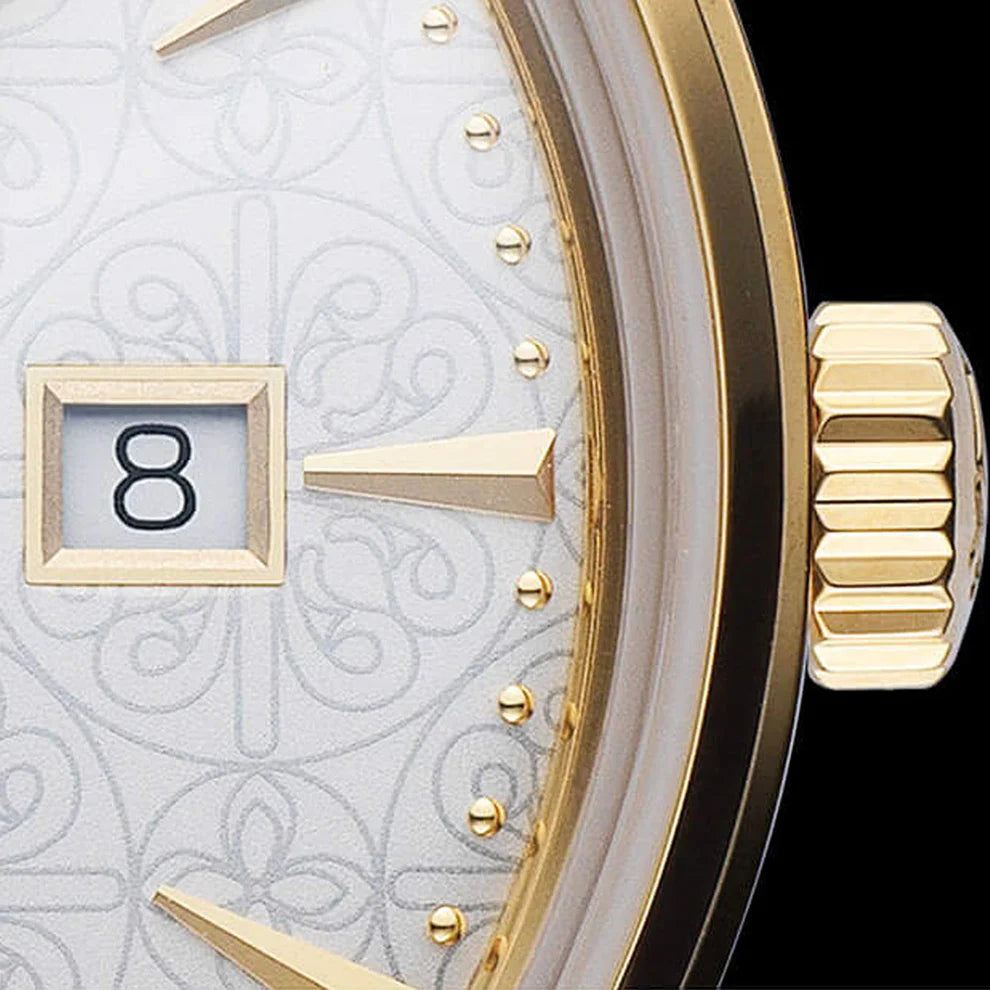 SHANGHAI PIONEER X BLOSSOMS 39MM WATCH - WHITE - Red Army Watches 