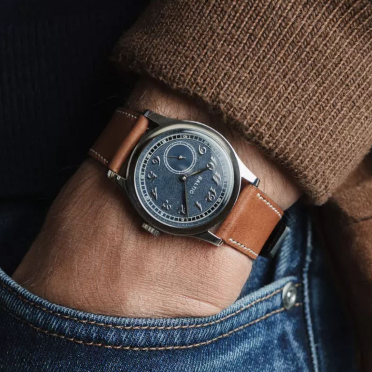 BALTIC MR01 BLUE (STITCHED NAVY BLUE) - Red Army Watches 