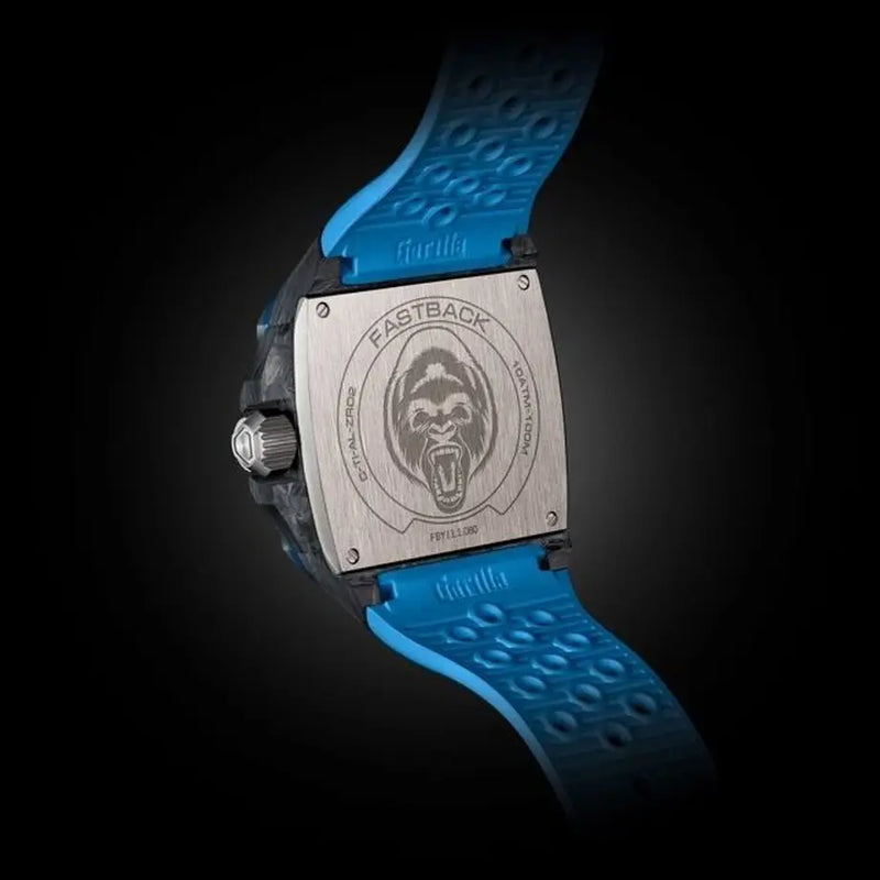 GORILLA Fastback Carbon Galaxy Blue - Red Army Watches 