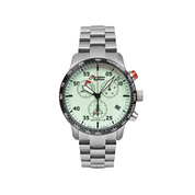 ZEPPELIN EUROFIGHTER CHRONO BEIGE WITH NIGHT GLOW WITH METAL STRAP QUARTZ 7298M5 - Red Army Watches 
