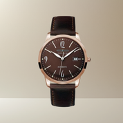 ZEPPELIN FLATLINE BURGUNDY AUTOMATIC 7352-5