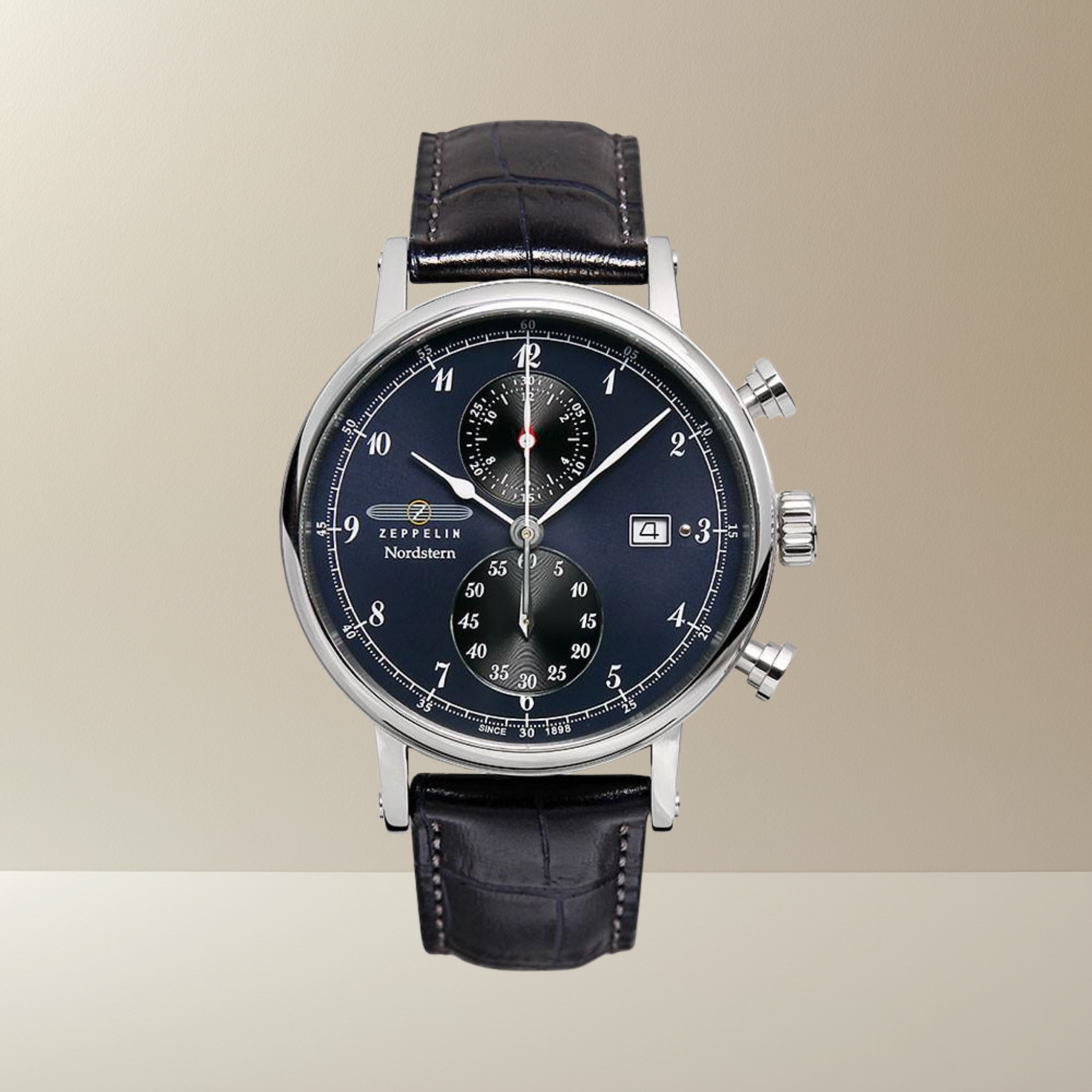 ZEPPELIN NORDSTERN CHRONO BLUE QUARTZ 7578-3