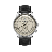 ZEPPELIN 100 YEARS DUALTIME CHAMPAGNE DIAL QUARTZ 7640-5