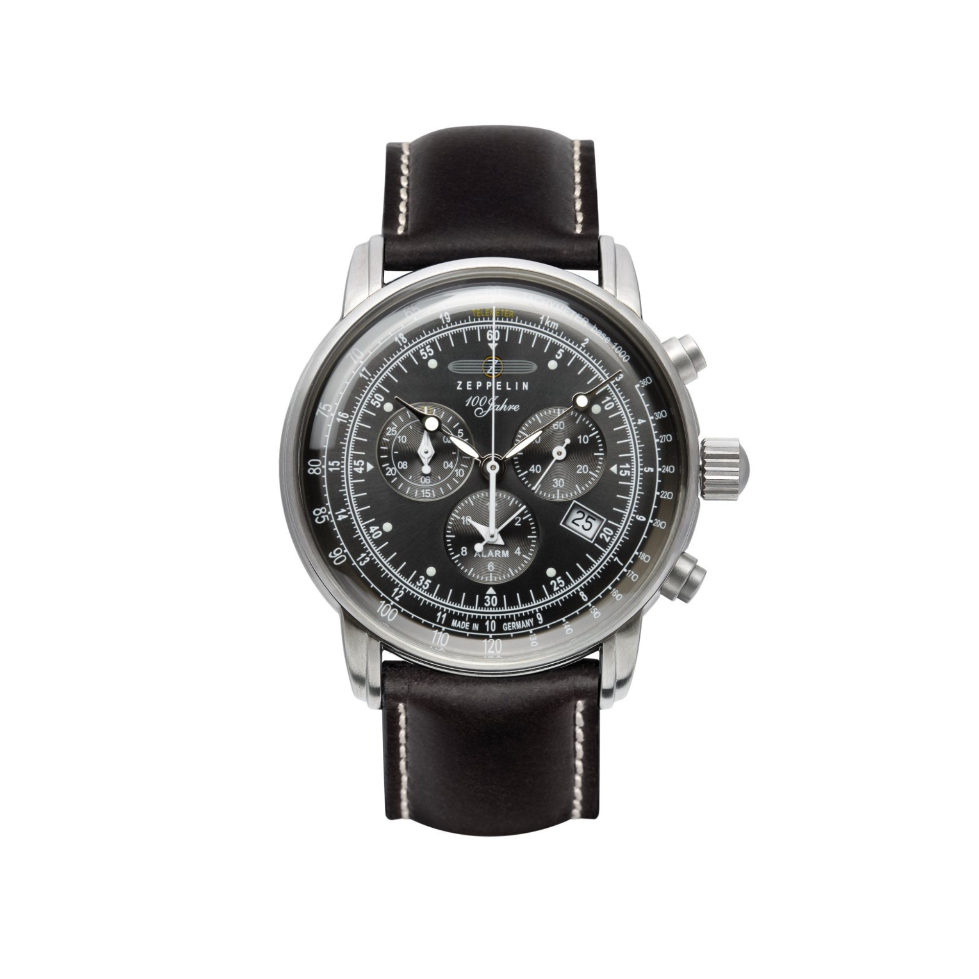 ZEPPELIN 100 JAHRE CHRONO BLACK DIAL QUARTZ 7680-2