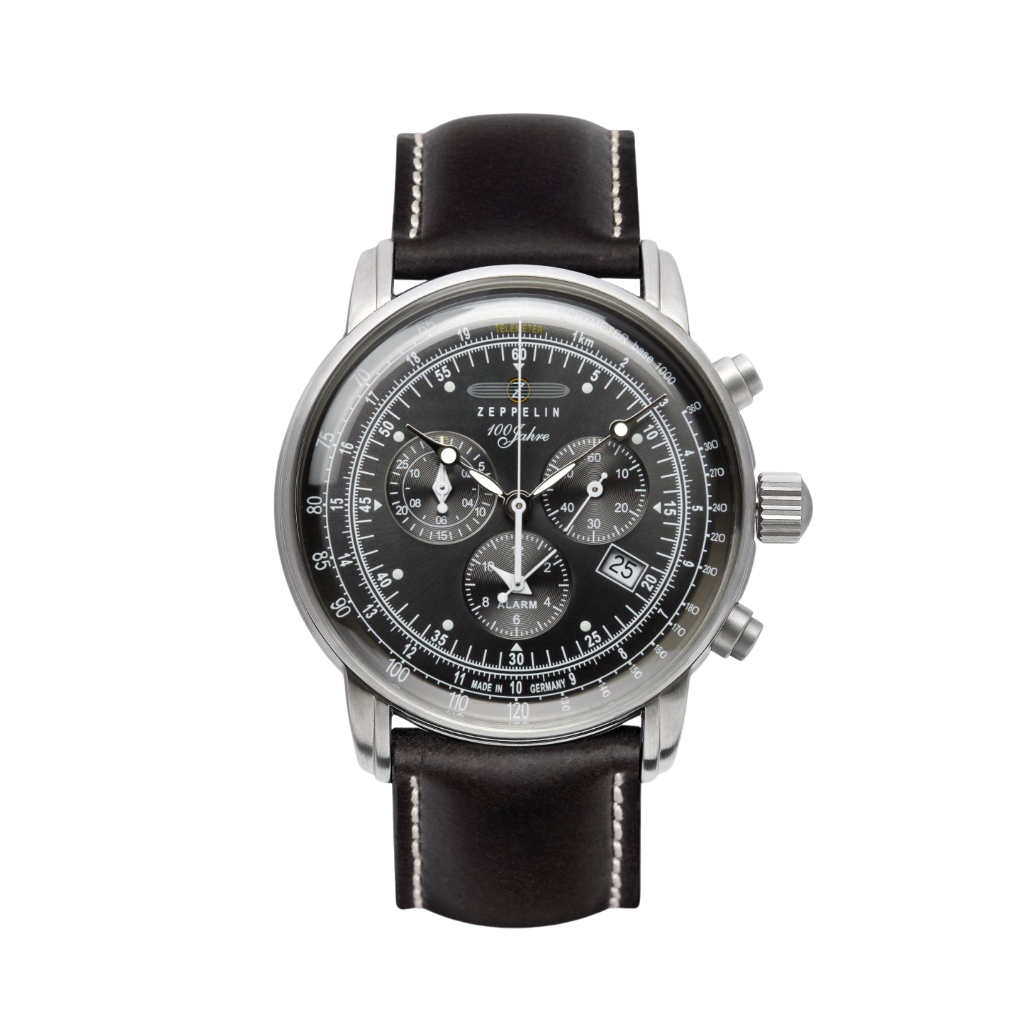 ZEPPELIN 100 YEARS CHRONO BLACK QUARTZ 7680-2