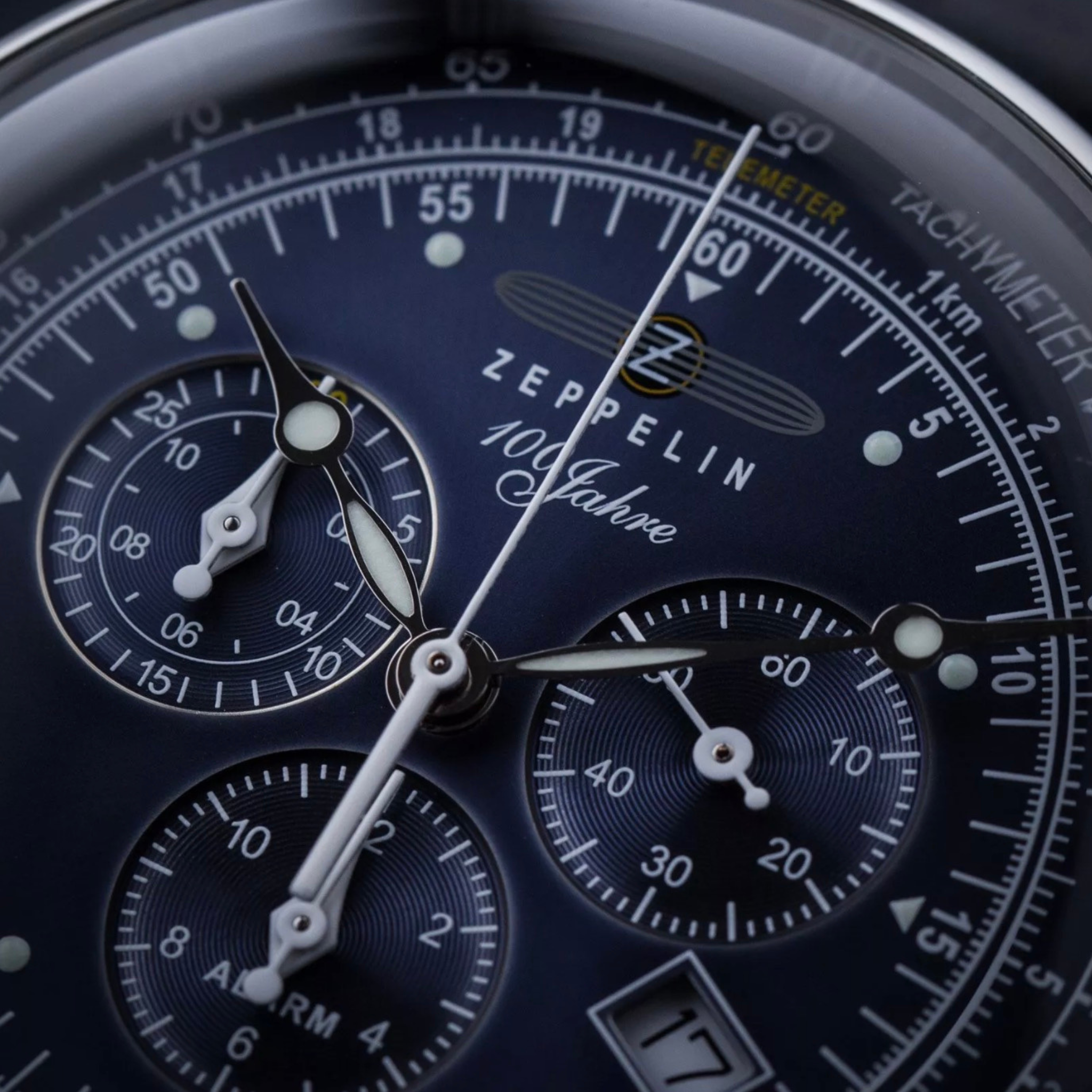 ZEPPELIN 100 YEARS CHRONO BLUE QUARTZ 7680-3