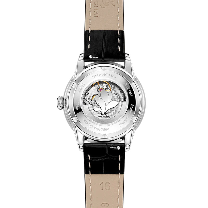 SHANGHAI MODERNE LADY MAGNOLIA WATCH WHISPER SILVER 33MM - Red Army Watches 