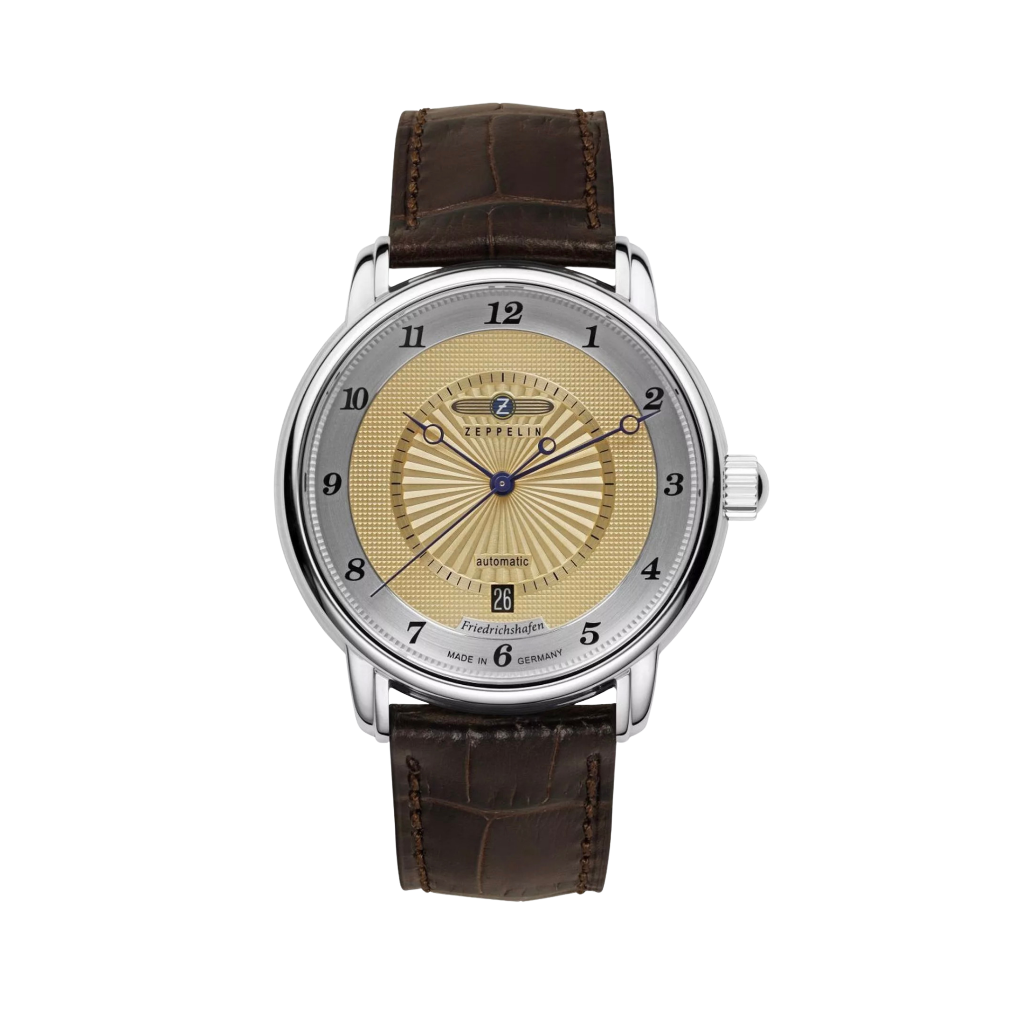 ZEPPELIN FRIEDRICHSHAFEN GOLD COLORED DIAL AUTOMATIC 8556-5