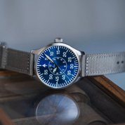 LACO PILOT WATCHES BASIC AACHEN BLAUE STUNDE 42 MM AUTOMATIC