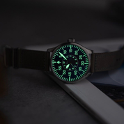 LACO PILOT WATCHES BASIC AACHEN BLAUE STUNDE 42 MM AUTOMATIC