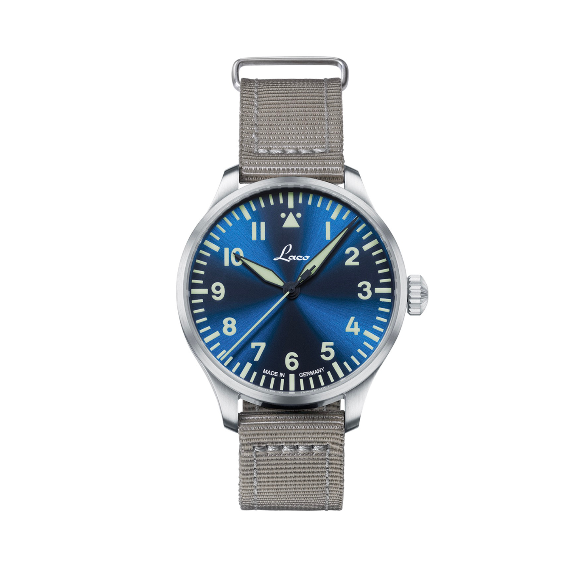 LACO PILOT WATCHES BASIC AUGSBURG BLAUE STUNDE 39 MM AUTOMATIC