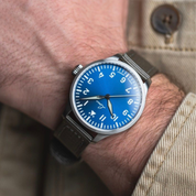 LACO PILOT WATCHES BASIC AUGSBURG BLAUE STUNDE 39 MM AUTOMATIC