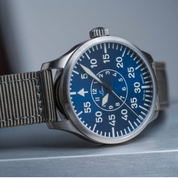 LACO PILOT WATCHES BASIC AACHEN BLAUE STUNDE 39 MM AUTOMATIC