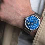 LACO PILOT WATCHES BASIC AACHEN BLAUE STUNDE 39 MM AUTOMATIC