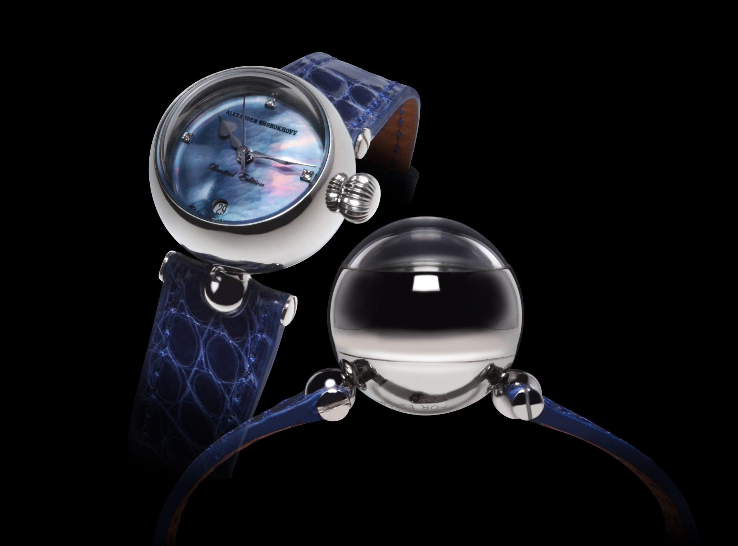 ALEXANDER SHOROKHOFF Shar Blue MOP - Red Army Watches 