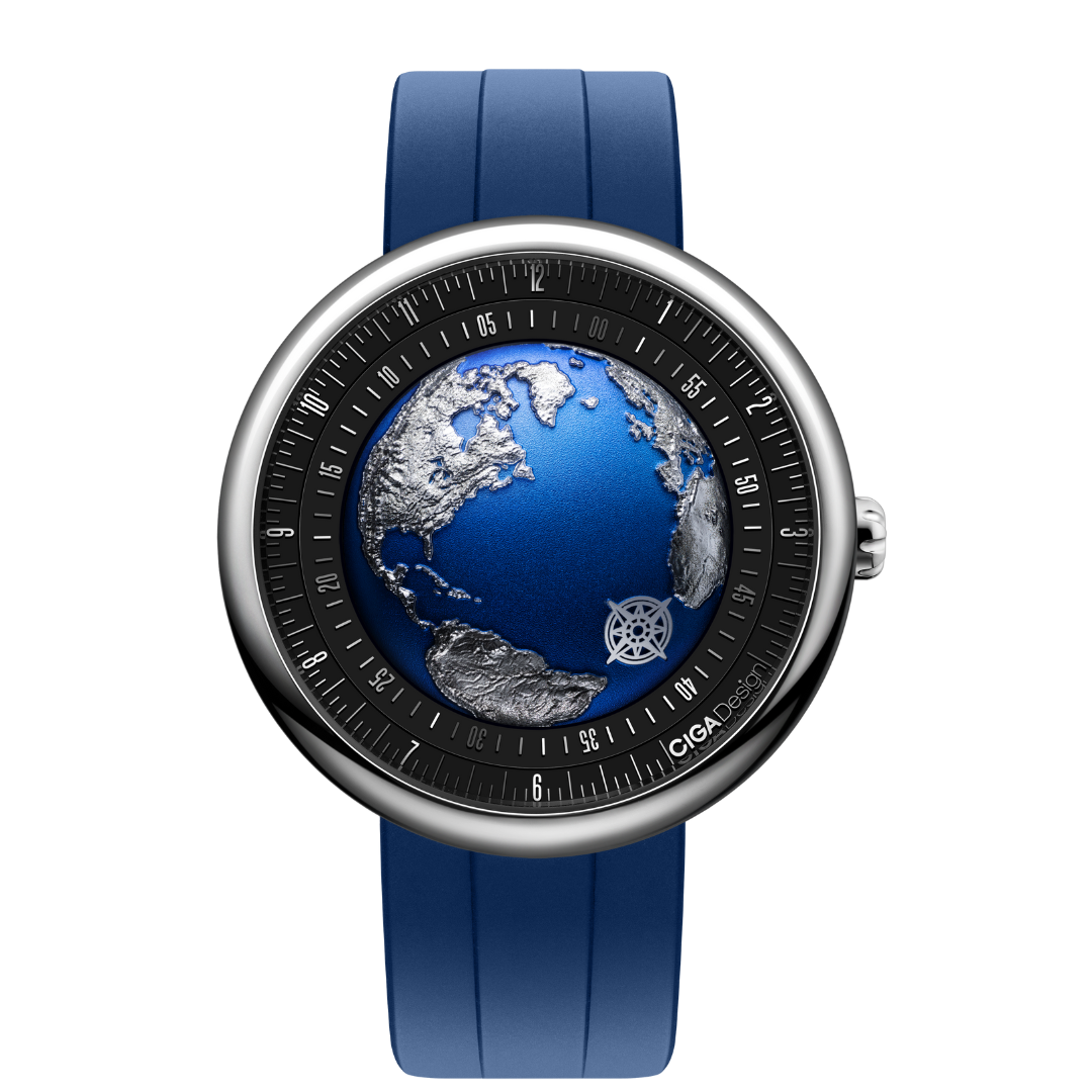 CIGA DESIGN BLUE PLANET II ATLANTIC - STAINLESS STEEL - Red Army Watches 