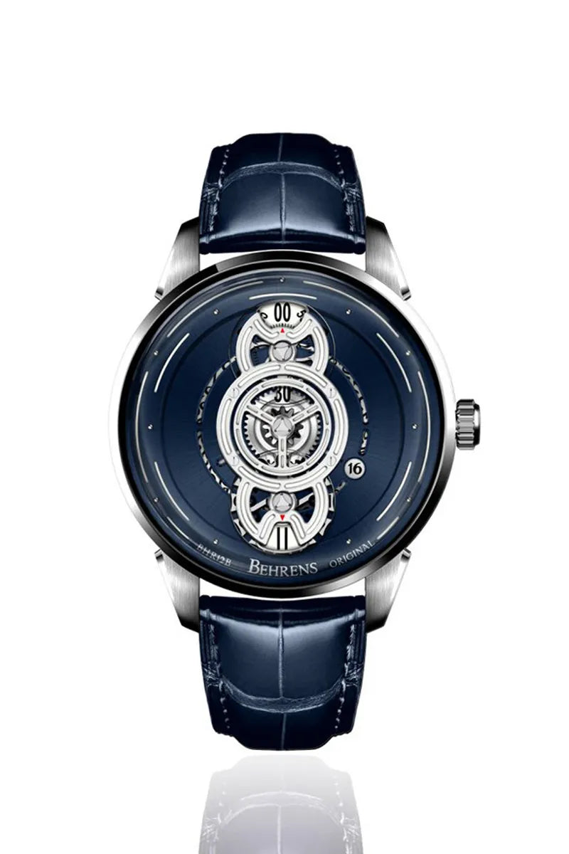 BEHRENS "SPACE TRAVELLER" AUTOMATIC BLUE FUME - Red Army Watches 