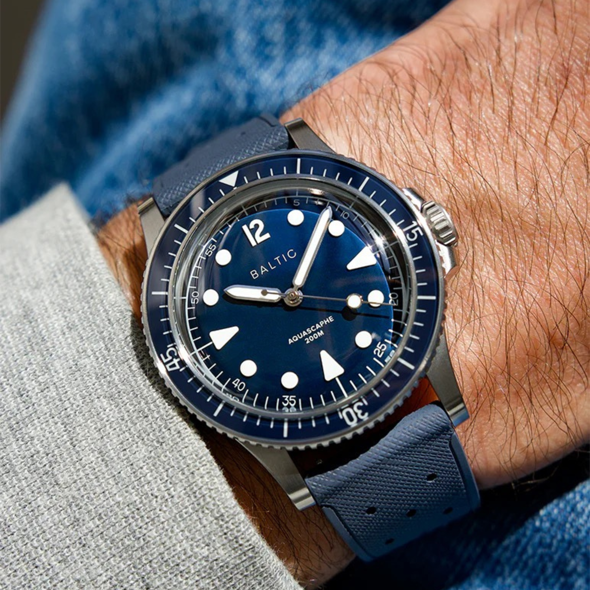 BALTIC AQUASCAPHE MK2 BLUE (CLASSIC BLUE RUBBER)