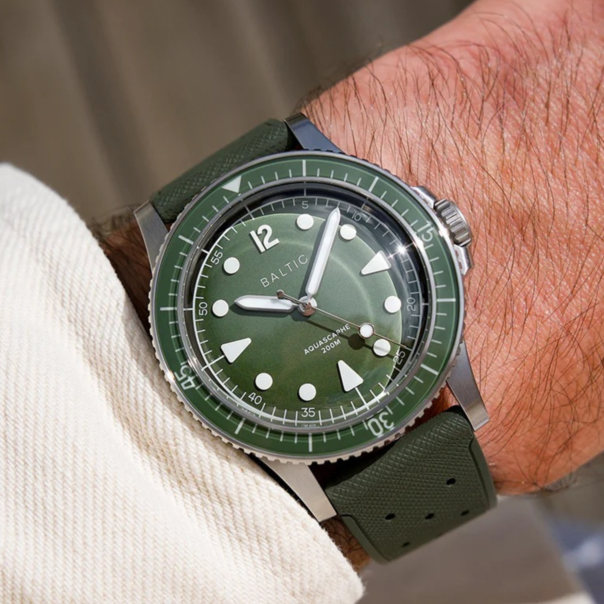 BALTIC AQUASCAPHE MK2 GREEN (CLASSIC GREEN RUBBER)