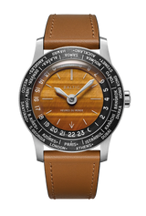 BALTIC HEURES DU MONDE WORLDTIMER - TIGER EYE