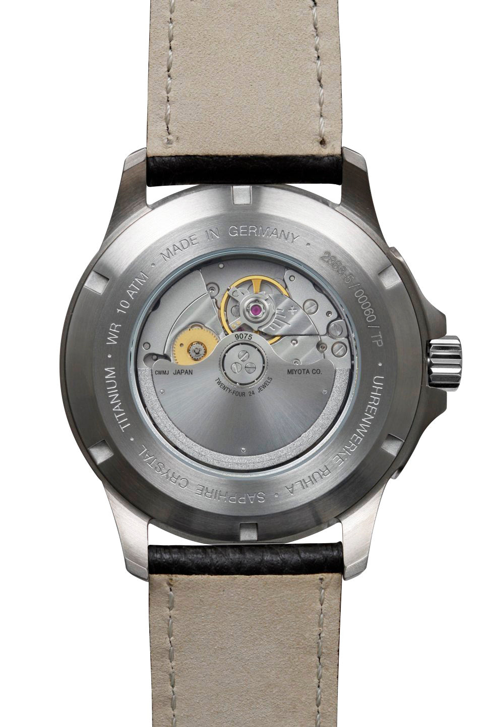 BAUHAUS AVIATION AUTOMATIC DUAL TIME WITH LEATHER STRAP - Red Army Watches 