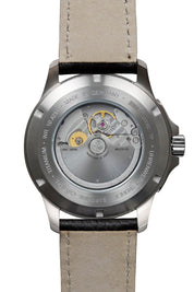 BAUHAUS AVIATION AUTOMATIC DUAL TIME WITH LEATHER STRAP - Red Army Watches 
