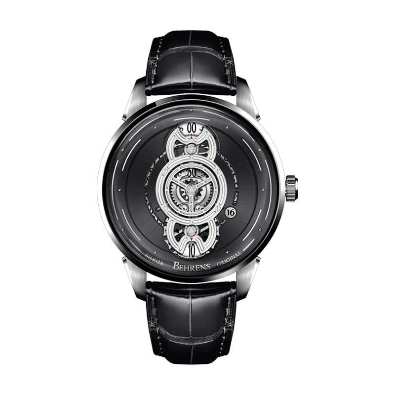 BEHRENS "SPACE TRAVELLER" AUTOMATIC BLACK FUME