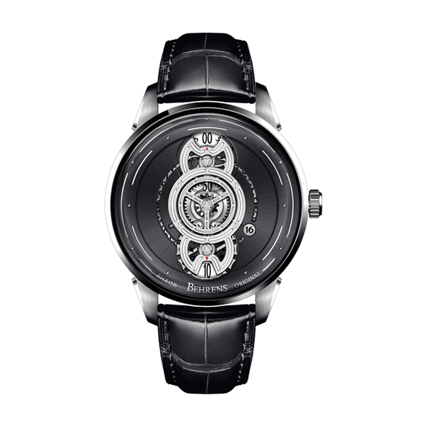 BEHRENS "SPACE TRAVELLER" AUTOMATIC BLACK FUME