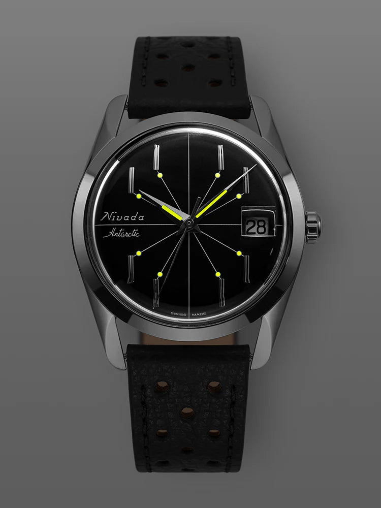 NIVADA GRENCHEN ANTARCTIC SPIDER BLACK 38MM - Red Army Watches 
